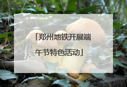 郑州地铁开展端午节特色活动
