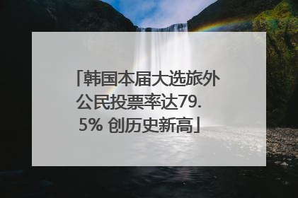 韩国本届大选旅外公民投票率达79.5% 创历史新高