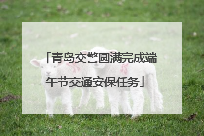 青岛交警圆满完成端午节交通安保任务