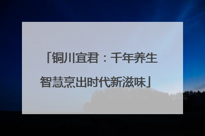 铜川宜君：千年养生智慧烹出时代新滋味