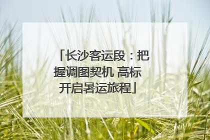 长沙客运段：把握调图契机 高标开启暑运旅程