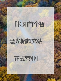 长阳首个智慧光储超充站正式营业