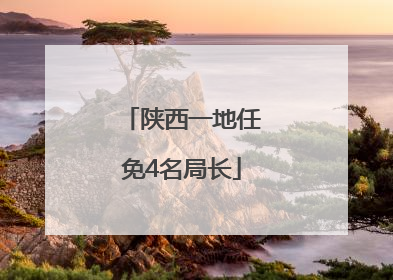 陕西一地任免4名局长