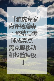 雅虎专家点评杨瀚森：终结与传球成亮点 需克服移动和投篮短板