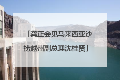 龚正会见马来西亚沙捞越州副总理沈桂贤