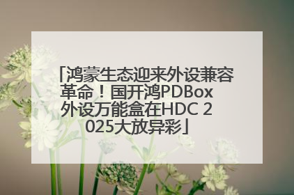 鸿蒙生态迎来外设兼容革命！国开鸿PDBox外设万能盒在HDC 2025大放异彩