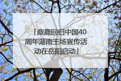 麋鹿回归中国40周年湖南主场宣传活动在岳阳启动