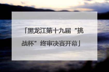 黑龙江第十九届“挑战杯”终审决赛开幕
