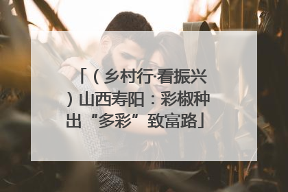 （乡村行·看振兴）山西寿阳：彩椒种出“多彩”致富路
