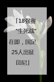 18强赛“生死战”在即，国足25人出征印尼