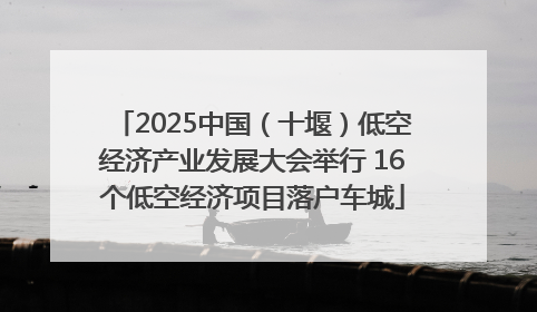 2025中国（十堰）低空经济产业发展大会举行 16个低空经济项目落户车城