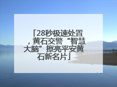 28秒极速处置，黄石交警“智慧大脑”擦亮平安黄石新名片