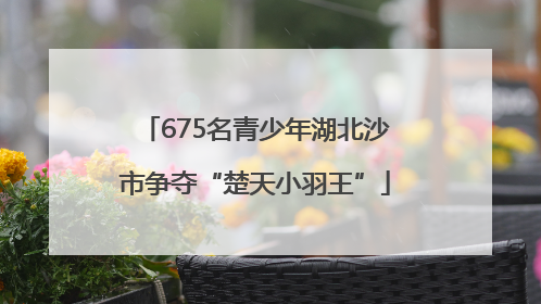 675名青少年湖北沙市争夺“楚天小羽王”