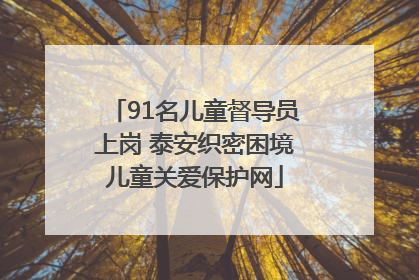 91名儿童督导员上岗 泰安织密困境儿童关爱保护网